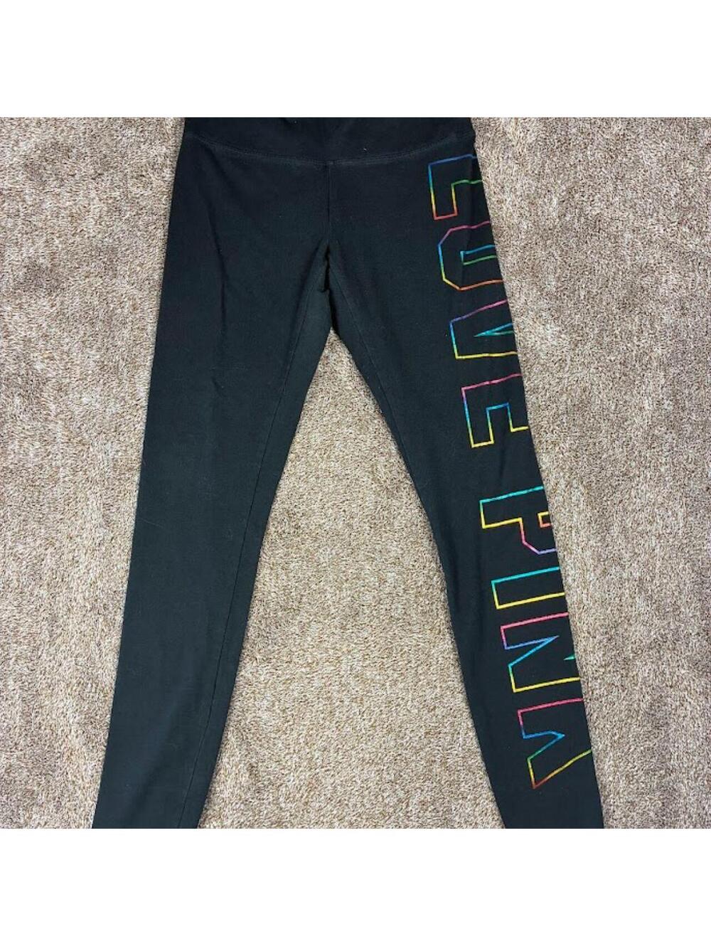 Victoria's Secret Women's Black and Multi Legging